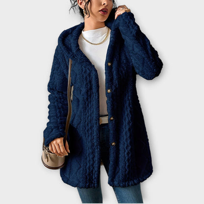 Chaqueta Invernal con Capucha Texturizada y Confortable