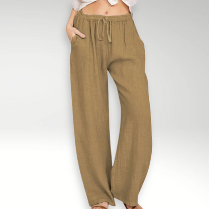 Pantalones cómodos de pierna ancha