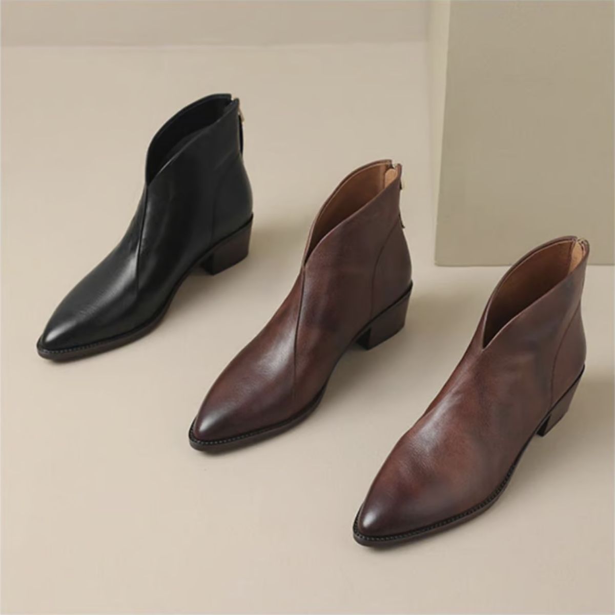 Camille | Botines de Tacón Bajo
