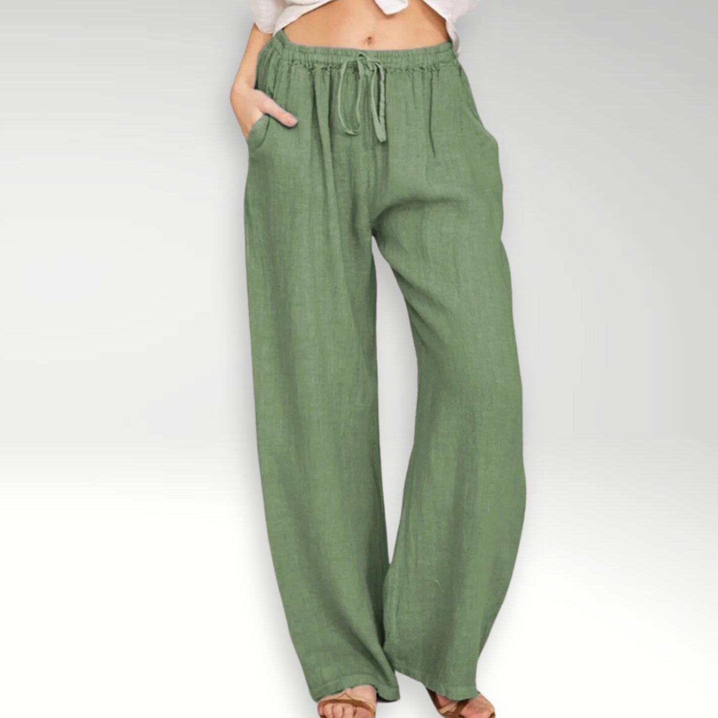 Pantalones cómodos de pierna ancha