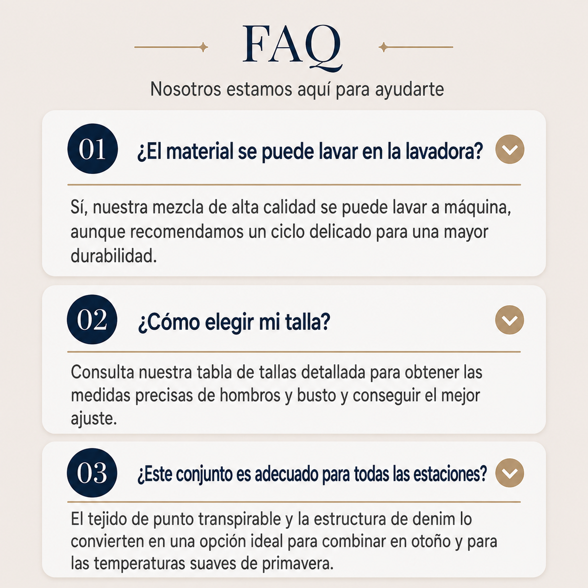 Elegante abrigo de punto acanalado para mujer con inserciones de mezclilla