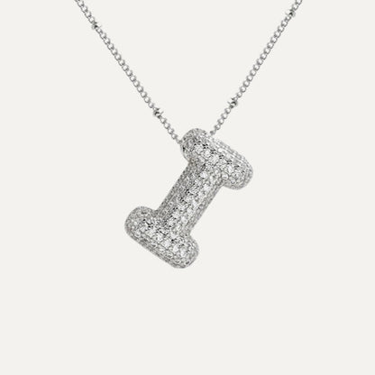Savannah | Collar con Letra Burbuja en Diamante