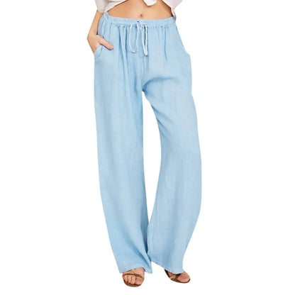 Pantalones cómodos de pierna ancha