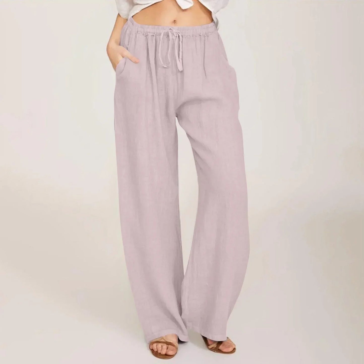 Pantalones cómodos de pierna ancha