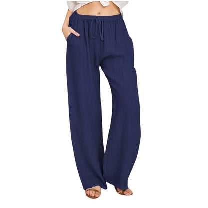 Pantalones cómodos de pierna ancha