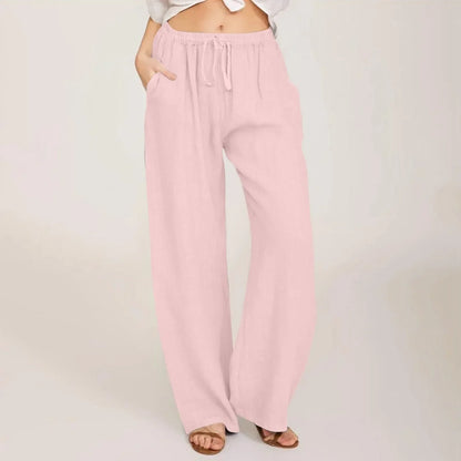 Pantalones cómodos de pierna ancha