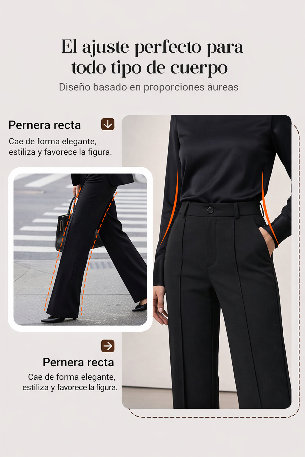 Lily | Pantalones de traje de mujer de cintura alta