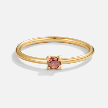 Anillos de oro con piedra natal