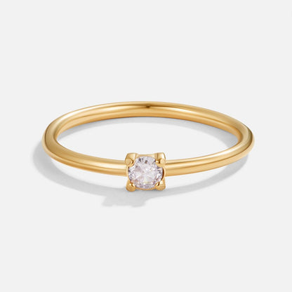 Anillos de oro con piedra natal