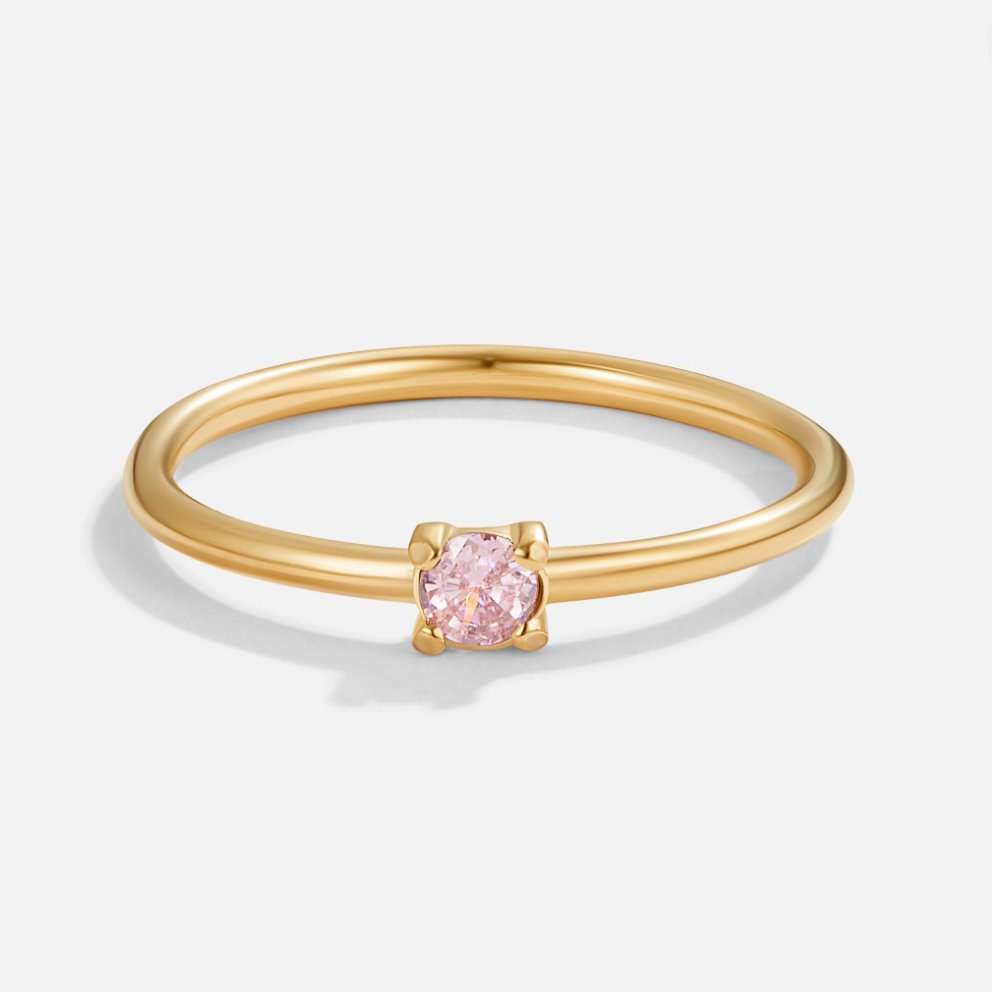 Anillos de oro con piedra natal