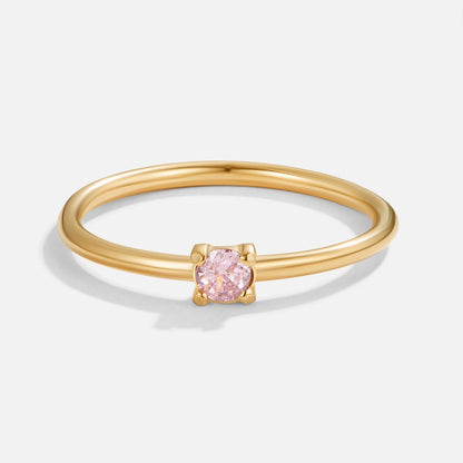 Anillos de oro con piedra natal
