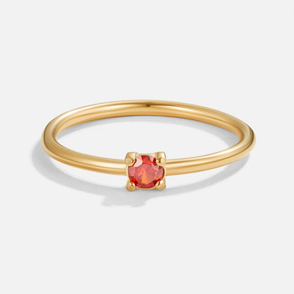 Anillos de oro con piedra natal