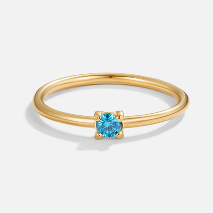 Anillos de oro con piedra natal