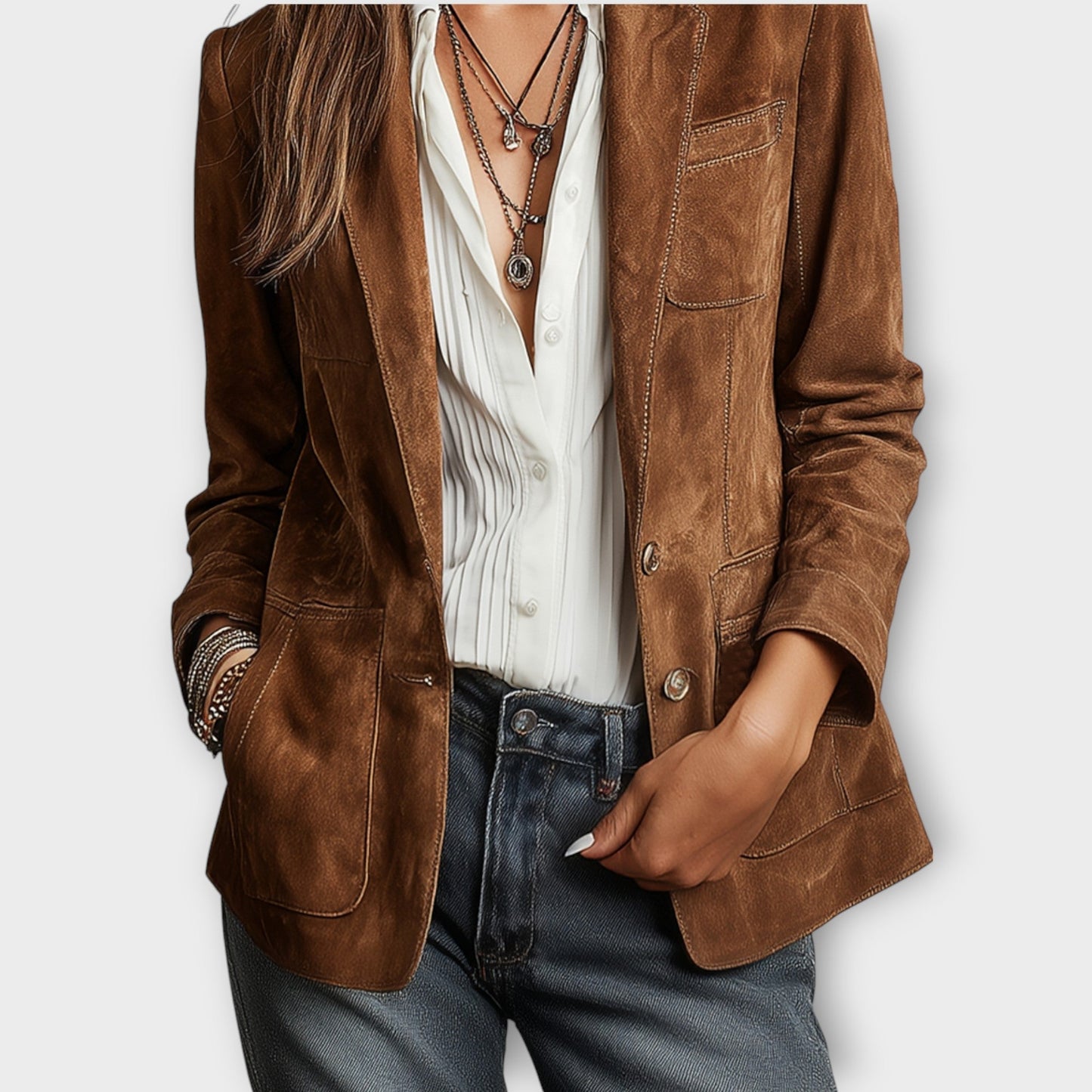 Blazer Vintage de Ante Marrón
