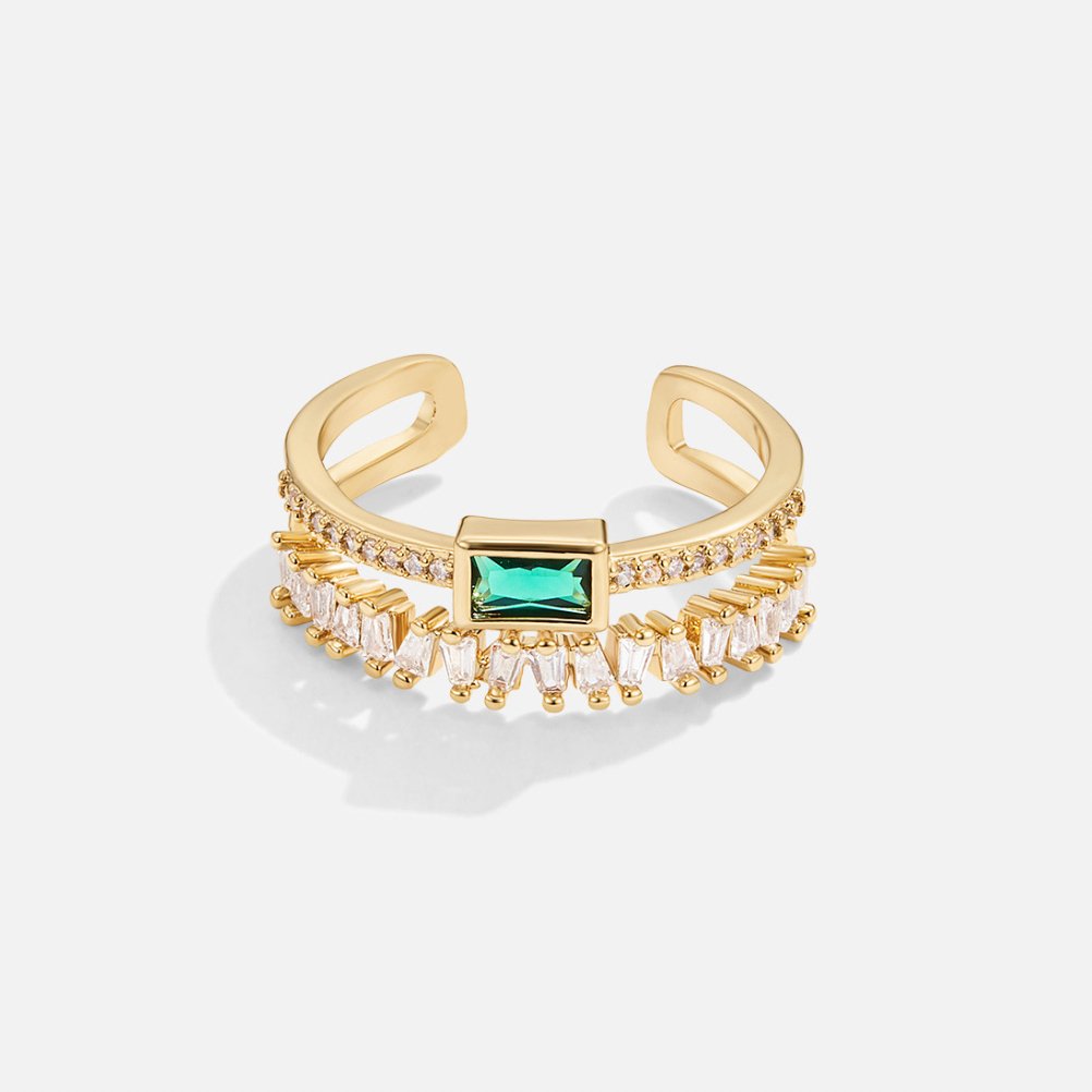 Anillo “Luz” – Cristal en capas