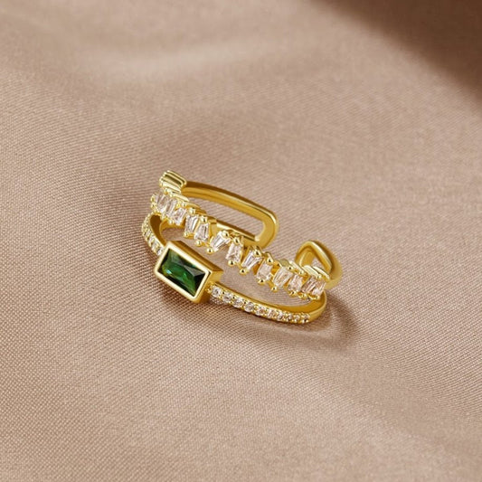 Anillo “Luz” – Cristal en capas