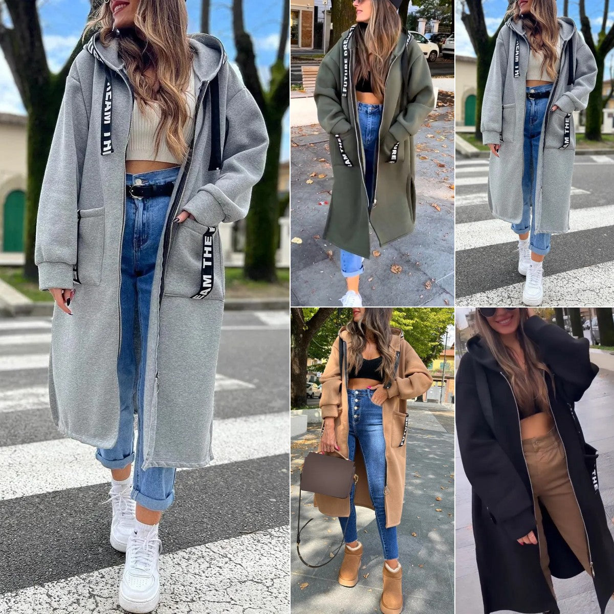 💃Sudadera oversize con capucha para mujer