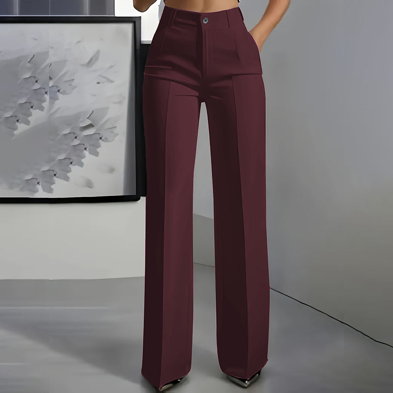 Lily | Pantalones de traje de mujer de cintura alta